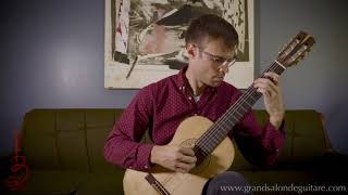 R Côté Giguère plays Ricercar N11 by Francesco Da Milano on Bruce Thompson Parlour Guitar [upl. by Nelie128]