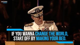 quotStart Off By Making Your Own Bedquot  Navy Seal William McRaven [upl. by Ailsa]