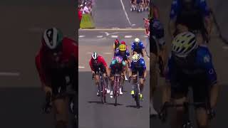 BLANKA VAS A reduced group at the line after a crash takes down riders including the Yellow jersey [upl. by Kev]