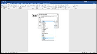 QR CODE in Microsoft Word with StrokeScribe barcode generator [upl. by Ahsieat]