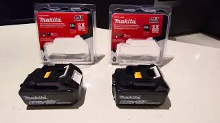 Compare genuine Makita BL1850B 5ah battery to eBay knockoff [upl. by Nakah]