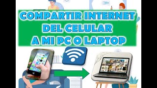 CÓMO COMPARTIR INTERNET WIFI DEL CELULAR MOVIL A MI PC O LAPTOP [upl. by Enilhtak880]