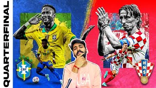 Brazil vs Croatia  World Cup Reaction amp Discussion Neymar Vini jr vs Modric  Divyansh [upl. by Ecirbaf]