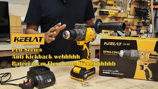 Keelat Pro Series Drill  Anti Kickback Function  Flex Style Batteries [upl. by Llenrad]