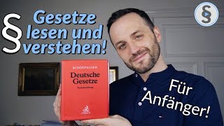 Paragraphen lesen und verstehen erklärt  Jura für Anfänger  Herr Anwalt [upl. by Laemsi]