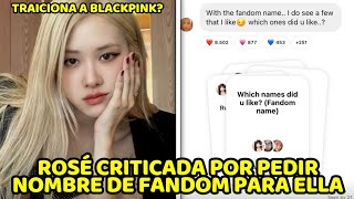 ROSÉ PUBLICA ADELANTO DE SU CANCION EXPONEN SUS REDES SOCIALES PRIVADAS Y ES CRITCADA [upl. by Eed]