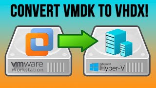 How to Convert a VMware VMDK Disk File to a HyperV VHDX Disk File [upl. by Ecaroh520]