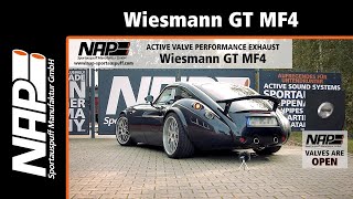 NAP Klappenauspuff ▶ Wiesmann GT MF4  Soundcheck [upl. by Lula]