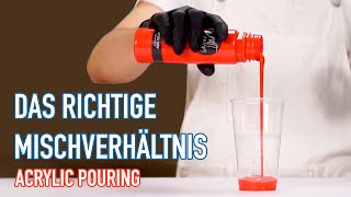 Das richtige Mischverhältnis für Acrylic Pouring Farben  Craft colors® [upl. by Elbring]