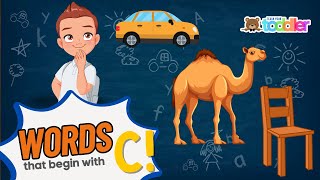 Letter C English Alphabet Words that start with C c words Initial Letter Sounds EFL  ELL [upl. by Eilssel]