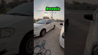 Rovelo tyre size 18570R14 in Toyota Corolla rovelotyre rovelo jatttyresjahanian jatttyres [upl. by Rednave]