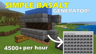 Minecraft 121 Simple Basalt Generator  4500 Basalt perhour [upl. by Shuma]