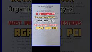 b pharmacy  3rd semester  BP301T  Organic chemistry2  Most important [upl. by Aikkan110]