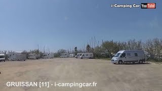 GRUISSAN 11  Aire Camping Car dans lAude [upl. by Annovoj]