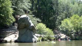 Pancake and Cupcake jumping off Rock at Lake Fulmor [upl. by Hgielra]