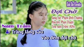 Karaoke Đợi Chờ  Boston  Tone Nam Trầm AmTp70  Quốc Dân Karaoke [upl. by Paul612]