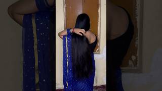 Long Hair in Saree  Saree Hair style longhairs longhair hairstyle [upl. by Jeconiah611]