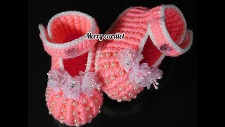 zapato bebe TEJIDO A CROCHET [upl. by Carilyn]