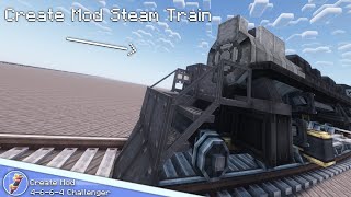 DETAILED Create Mod Steam Train  UP 4664 Challenger  Create Mod  Minecraft  Extended Bogeys [upl. by Inohs]