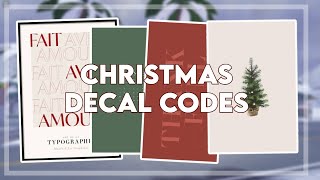 ✩ Christmas Decal Codes For Bloxburg And Berry Avenue  Roblox Video ✩ [upl. by Ahsieka610]