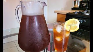 How to make Homemade Iced Tea Sweetened and Sugar Free recipe [upl. by Jedlicka]