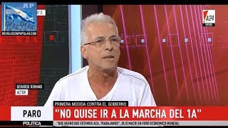 Gerardo Romano dejó sin palabras a la mesa gorila de A24 [upl. by Engedus]