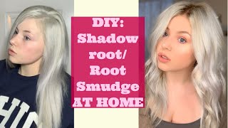 DIY Shadow Root or Root Smudge AT HOME  EASY [upl. by Neall]