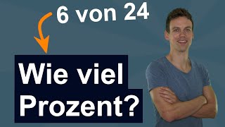 Anteil berechnen  Prozentrechnung Prozentsatz berechnen wenn der Anteil gegeben ist [upl. by Kosak]