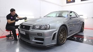 NISSAN SKYLINE R34 GTR DETAILING [upl. by Refotsirc]