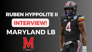 Maryland football Interview with All Big Ten LB Ruben Hyppolite II [upl. by Emelina611]