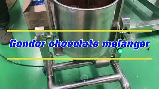 Small Capacity Chocolate Grinder Machine gondor chocolatemelangergrinder chocolategrindermachine [upl. by Eirised]