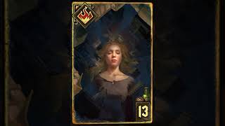 Oneiromancy  Beautifully Animated Premium Card from Gwent shorts [upl. by Auqinahs]