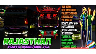 RajasthanTrafficModApkObbFullgreenGraphicBussidV 42bussimulatorindonesia RGK👍👍 [upl. by Wolsniw]