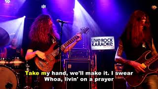 Live Rock Karaoke Band  Livin On A Prayer Bon Jovi [upl. by Harman]