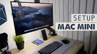 Setup Mac Mini m2 e Acessorios [upl. by Akimak]