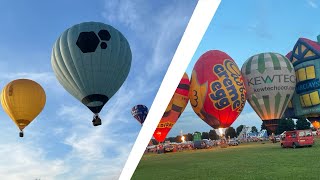 Doncaster Balloon Festival 2024  Friday Tether Launch and Glow [upl. by Airdnas]