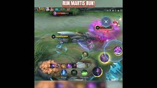 RUN MARTIS RUN MLBB🔥 mlbbshorts mlbbhighlights mlbb shorts [upl. by Ocirederf]