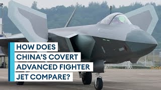 J20 Comparing Chinas secretive fighter jet to the F22 amp F35 [upl. by Oramlub358]