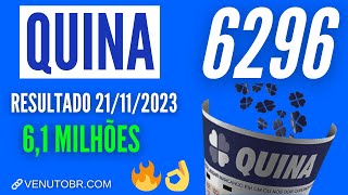 🍀 Resultado Quina 6296 [upl. by Hayyim]