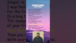 Luke Combs  Hurricane Lyrics shorts [upl. by Salangi177]