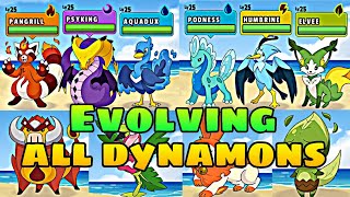 Evolving all dynamons in dynamons worldDynamons evolution update in dynamons worldDynamons world [upl. by Nitsrik]