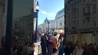 London Crowd at Oxford Street london oxfordstreetlondon londonlife londonwalk oxfordstreetwalk [upl. by Oidiple862]