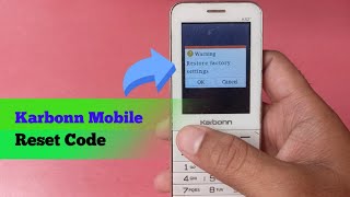 Karbonn keypad mobile reset  Karbonn keypad reset code [upl. by Nayt]