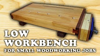 Building a Low Woodworking Bench 14 [upl. by Osswald]