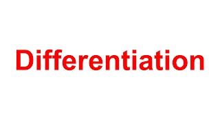 Math Methods Differentiation [upl. by Truda514]