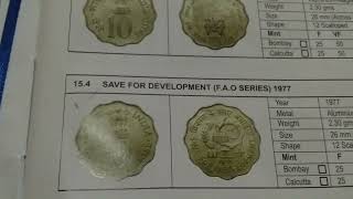 Information about 10 paise commemorative coins1974 to 1982 [upl. by Trenton]