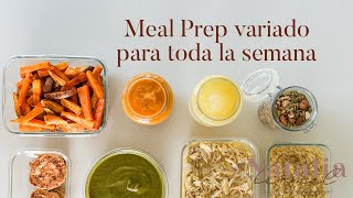 8 preparaciones para comer sano y delicioso en tu semana  MealPrep dieta eliminación  pdf [upl. by Emie135]