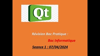 Revision Bac Pratique Bac info séance 107042024 [upl. by Ranee]