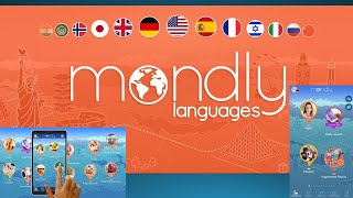 Amazing and cheap App for learning languages MONDLY App تطبيق تفاعلي لتعلم اللغات رخيص و مفيد جدا [upl. by Hunley970]