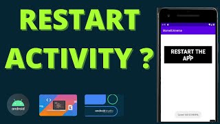 How to Restart Activity Programmatically Kotlin Android Studio [upl. by Erdnoid]